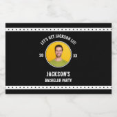 写真で乾杯！バチェラーパーティー リキュールボトルラベル (シングルラベル)