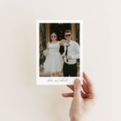 写真で伝える結婚報告テンプレート（QRコード付き） 招待状