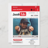 写真で作るバースデーパーティーの招待状 招待状 (正面)