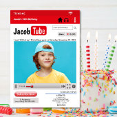 写真で作るバースデーパーティーの招待状 招待状