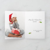 写真で作るホリデーカード「彼はリストを作っている」V. シーズンカード (内部)