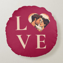 写真で愛を伝える ラウンドクッション