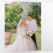 写真で手書き結婚ありがとう 三つ折りカード (内部最初)