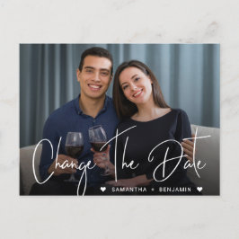 写真で日付の発表結婚を変える ポストカード