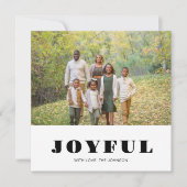 写真で楽しいクリスマスのフラットホリデーカード シーズンカード (正面)