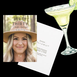 写真で汚れた30歳の誕生日パーティー 招待状