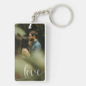 写真で瞬間をキャプチャパーソナライズされたする キーホルダー (裏面)