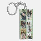 写真で瞬間をキャプチャパーソナライズされたする キーホルダー (正面左)