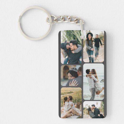 写真で瞬間をキャプチャパーソナライズされたする キーホルダー (正面)