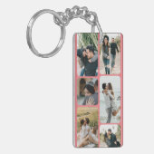 写真で瞬間をキャプチャパーソナライズされたする キーホルダー (正面左)