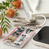 写真で瞬間をキャプチャパーソナライズされたする キーホルダー (正面右)