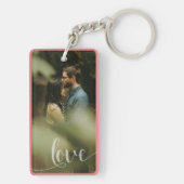 写真で瞬間をキャプチャパーソナライズされたする キーホルダー (裏面)