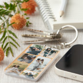 写真で瞬間をキャプチャパーソナライズされたする キーホルダー (正面右)