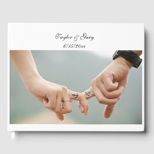 写真で自分結婚のゲストブックを作成 ゲストブック (正面)