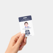 写真で警察のバ子供へッジを装う バッジ (手持ち)