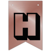 写真で40歳の誕生日を迎えるハッピーバンティング バンティングフラッグ (第1の旗)