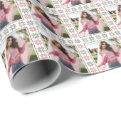 写真とお洒落ホリパーソナライズされたー・ポインセチア ラッピングペーパー (ロールコーナー)