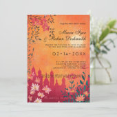 写真とともにサンセットセレ結婚ナーデ 招待状 (スタンド正面)