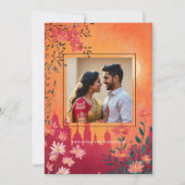 写真とともにサンセットセレ結婚ナーデ 招待状 (裏面)