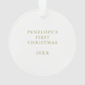 写真とのクリスマスのハレルヤ聖歌|ののどの金ゴールド オーナメント (裏面)