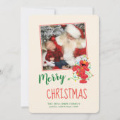 写真とのセサミストリート| Elmoの休日 シーズンカード (正面)