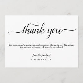 写真とのパーソナライズな葬儀のサンキューカード サンキューカード
