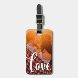 写真とのモダンで白い上敷|愛 ラゲッジタグ