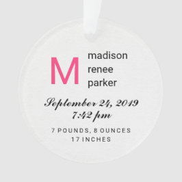 写真との女の赤ちゃんの初めてのクリスマス オーナメント