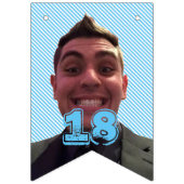 写真との幸せな第18誕生日 バンティングフラッグ (第1の旗)