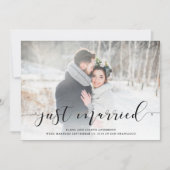 写真との愛情のある原稿の結婚式の発表 案内状 (正面)