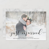 写真との愛情のある原稿の結婚式の発表 案内状 (正面/裏面)