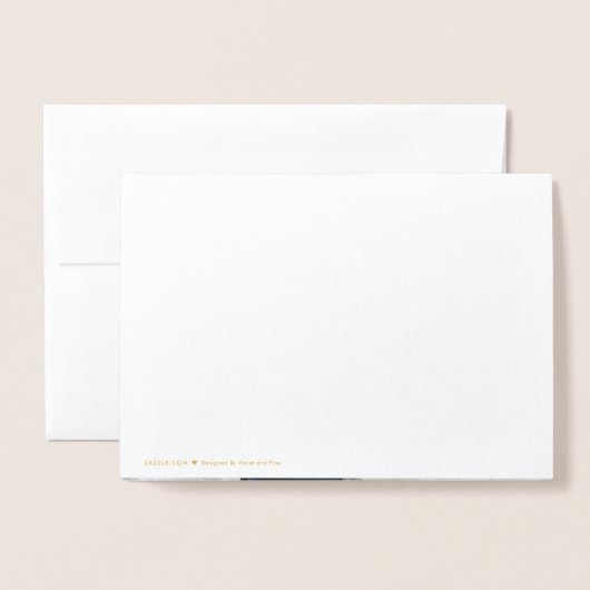 写真との抽象的な金ゴールド|のエレガントで幸せな休日 箔カード (裏面封筒付き)