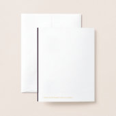 写真との最初の招待状 箔カード (裏面封筒付き)