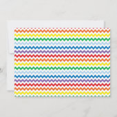 写真との虹の誕生会のサンキューカード 招待状 (裏面)