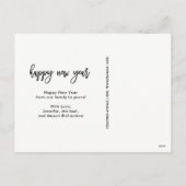 写真との20 18 |のトレンディーのタイポグラフィ シーズンポストカード (裏面)