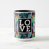 写真との|愛水彩画の極楽鳥 マグカップ (中央)