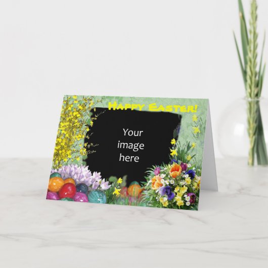 写真とイースターカード シーズンカード (正面)