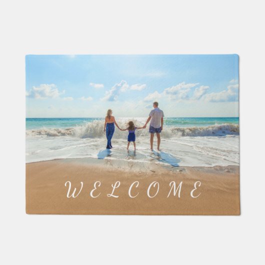 写真とカスタムの写真の書式設定 – ようこそ ドアマット (正面)