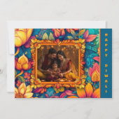 写真とカスタムテキストでハッピーディワリ (正面)