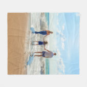 写真とカスタムフリースブランケットの写真 フリースブランケット (正面(横))