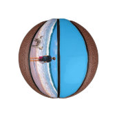 写真とカスタム一緒にフォトバスケットボールの贈り物 ミニバスケットボール (縦)