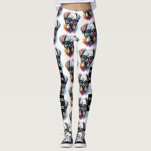 写真とカスタム共に写真のコラージュをカスタマイズ レギンス (正面)