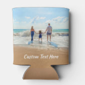 写真とカスタム文字の写真クーラーボックス 缶クーラー (裏面)