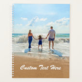 写真とカスタム文字の写真プランナー プランナー手帳 (正面)