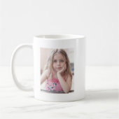 写真とカスタム文字コーヒーマグ コーヒーマグカップ (左)