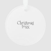 写真とカスタム文字パーソナライズされた オーナメント (裏面)