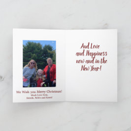 写真とクリスマスの平和と安全 カード