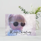 写真とクリスマスカード シーズンカード (スタンド正面)