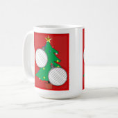 写真とクリスマスツリー マグカップ (正面左)