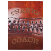 写真とサッカーパーソナライズされたコーチのクリップボード クリップボード (裏面)